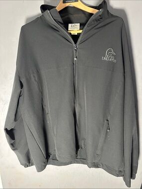 Ducks Unlimited Men’s Black Hooded Windbreaker Jacket